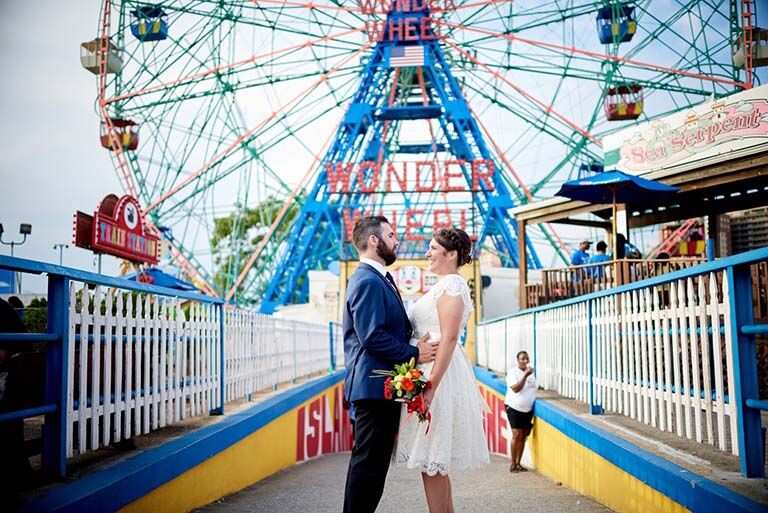 Coney Island, elopement venue in New York City