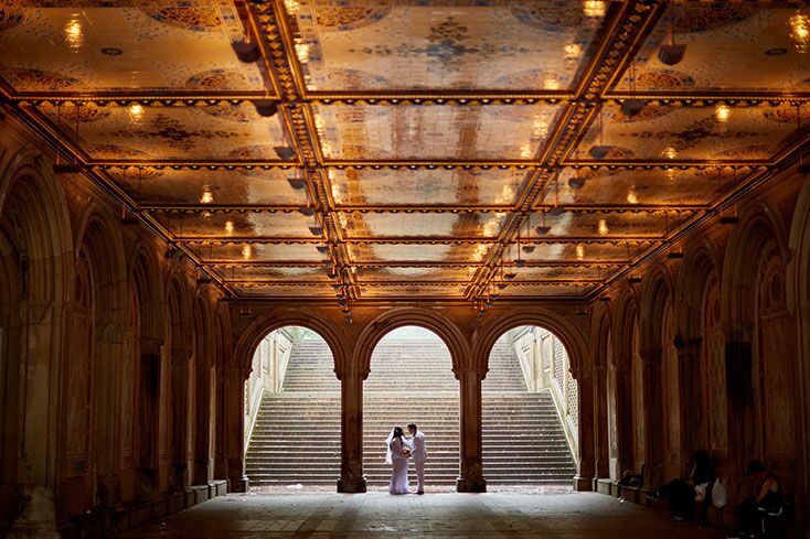 Bethesda Terrace, elopement venue in New York City