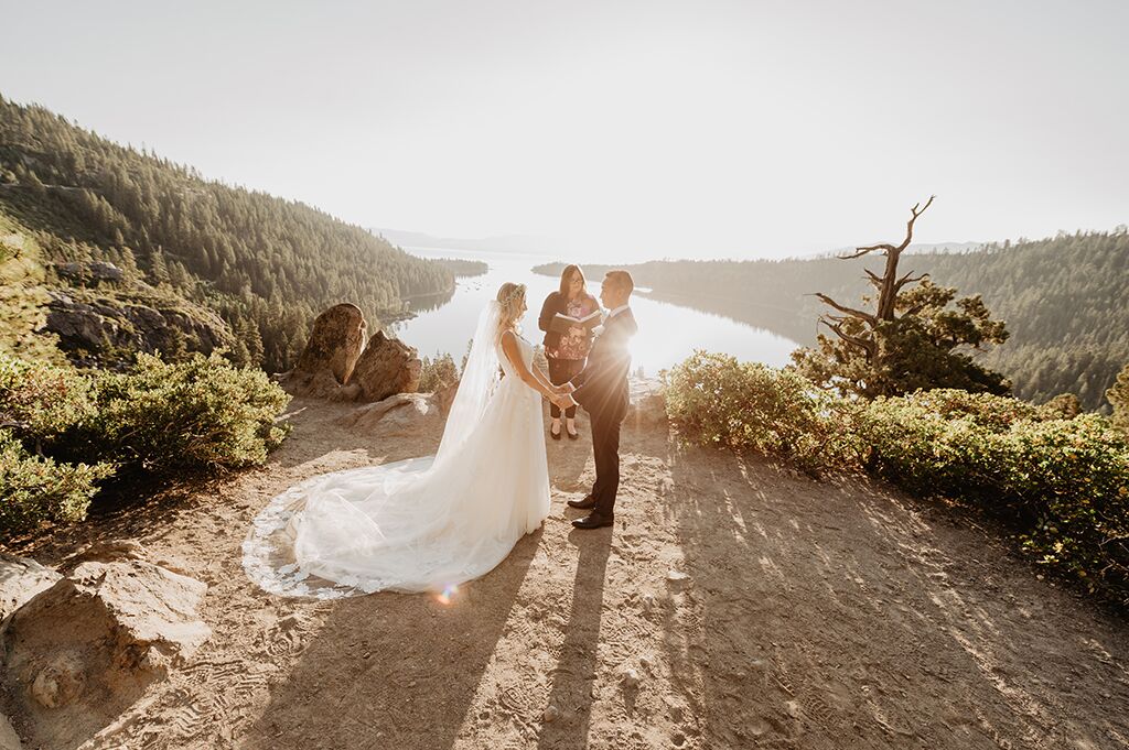 Emerald Bay State Park Lookout, elopement venue in Lake Tahoe